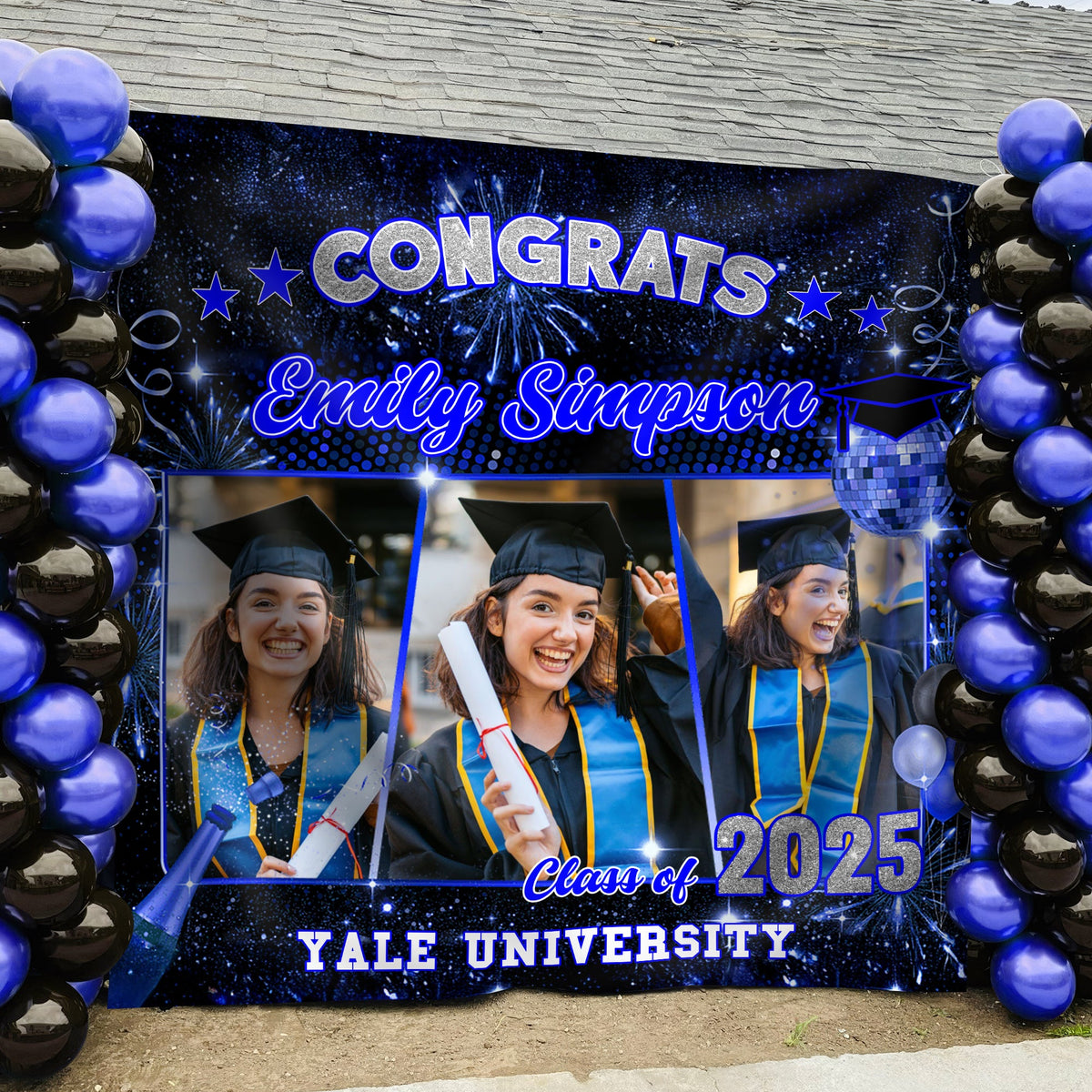 Custom Photo Class of 2026 Graduation Party Backdrop For Grad Party Decorations HO82 893534