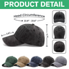 Papa The Man The Myth - Personalized Washed Denim Baseball Cap CH07 896016