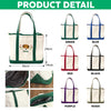 Custom Pet With Birth Month Flower Embroidered Monogram Beach Bag HO82 894240