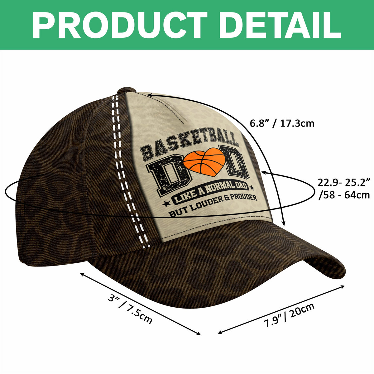 Personalized Sports Mom, Dad - Like A Normal But Louder & Prouder AOP Cap LM32 899239