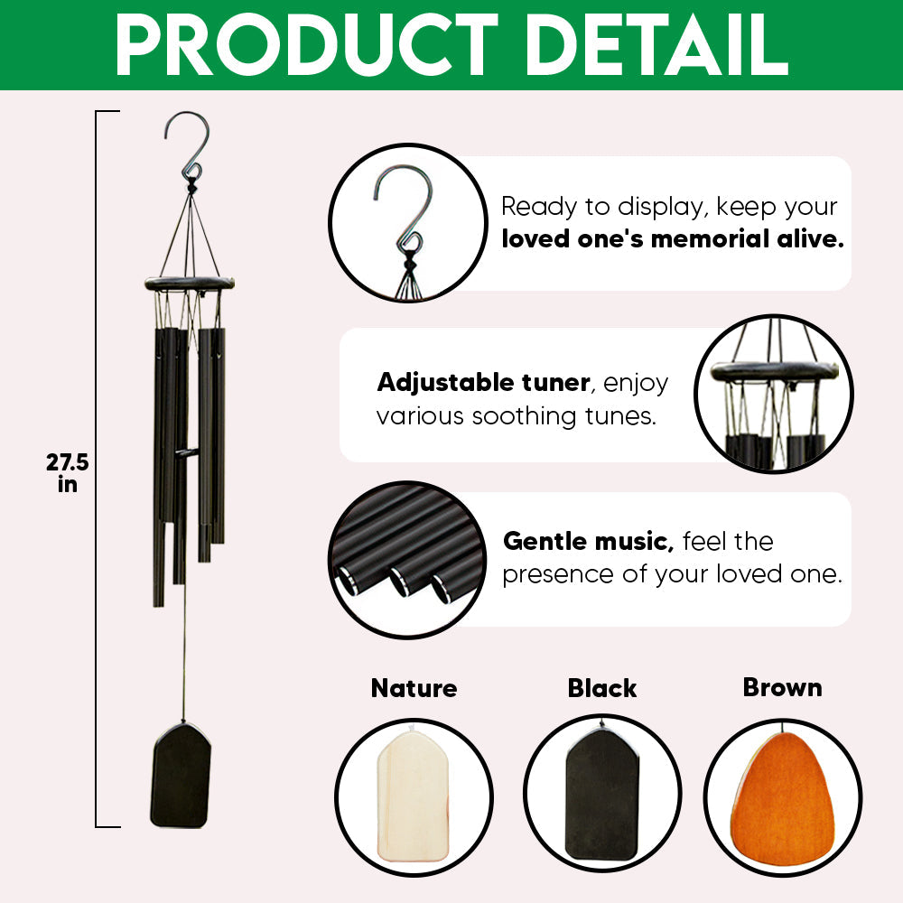 Your Wings Were Ready, But My Heart Was Not Memorial Wind Chimes Personalized Gift HO82 893554