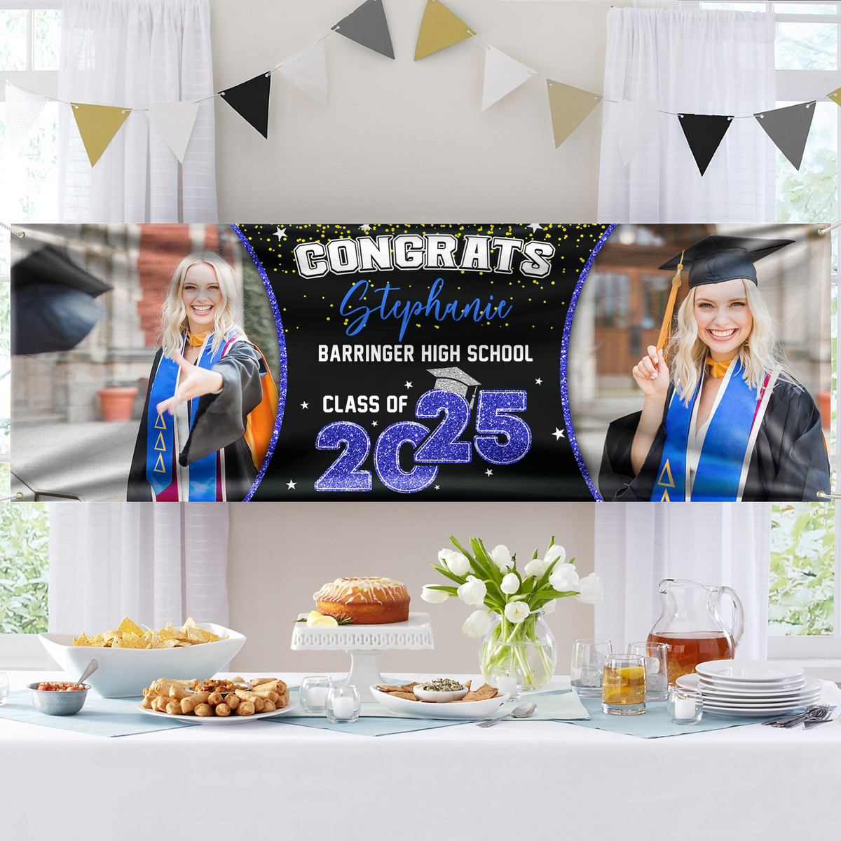 Custom Photo Class of 2026 Personalized Banner Graduation Day Gift CH07 895316