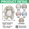 Custom Baby Bump Photo - Personalized This Mother's Day I'll Be Snuggled Up In Your Tummy Bunny Plush CH07 895308