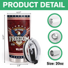 Custom Name America 250 Years of Freedom 1776–2026 Anniversary Fat Tumbler CH07 910552