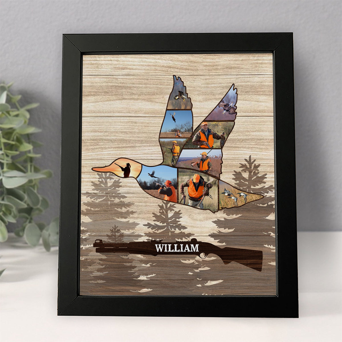 Custom Photo Deer Hunting Wood Picture Frame CH07 896550