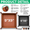 Custom Photo Human Belongs To Dog Happy Father's Day Leather Valet Tray LM32 893611