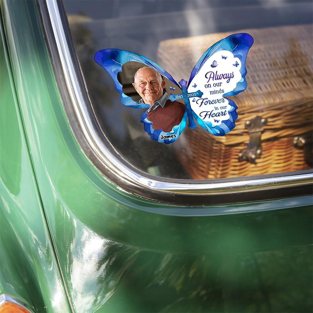 Custom Photo Always Loved Never Forgotten Forever Missed Memorial Car Window Decal Sticker HO82 901102