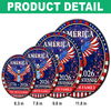 Personalized Family Name 250 Years America Semiquincentennial Stained Glass Suncatcher HO82 901502
