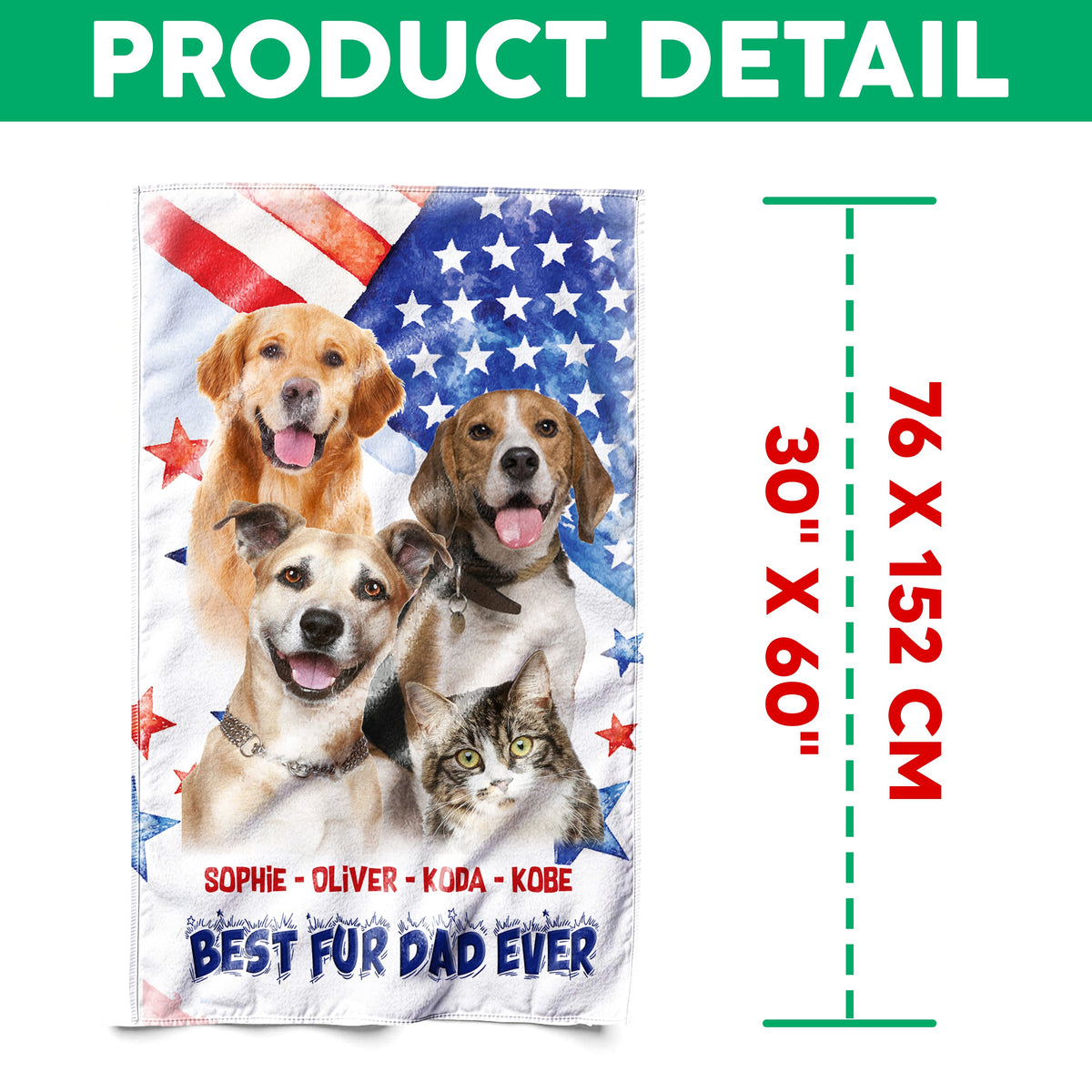 Custom Photo Best Dog Dad Mom Ever Beach Towel Summer Gift For Dog Lovers Cat Lovers CH07 895798