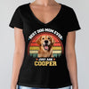 Custom Photo Best Dog Dad Ever Custom Dog Face Photo Retro Shirt CH07 896024