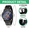 Custom Name Faith, Family & Freedom America 250 Years Men's Wrist Watch HO82 901644