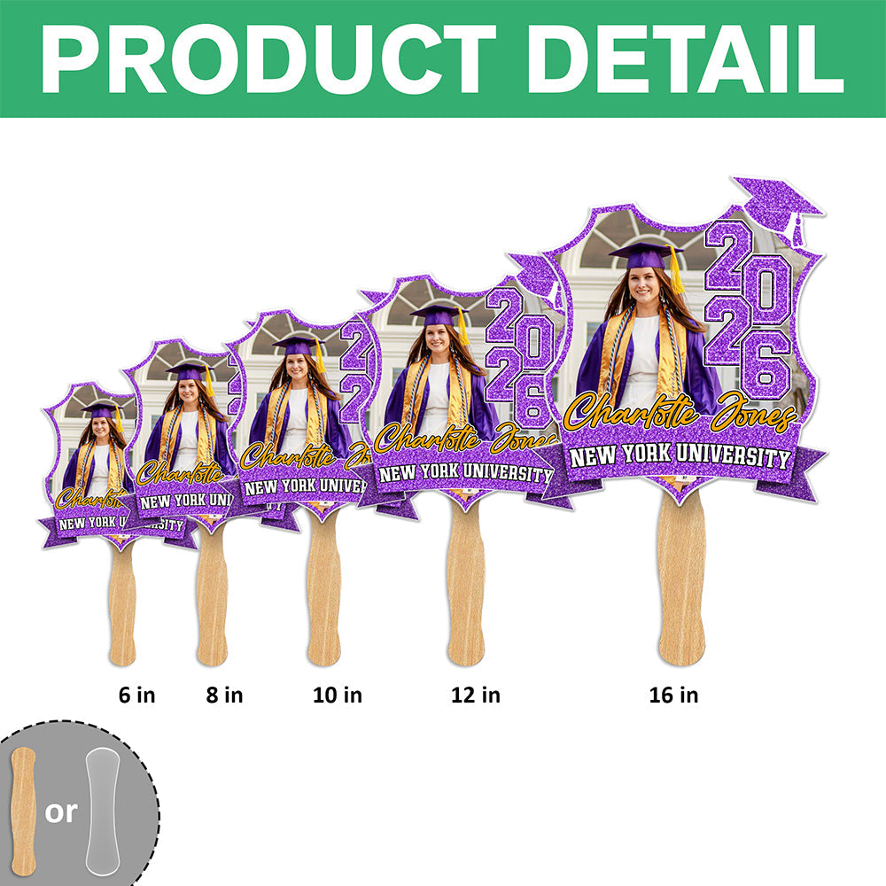 Custom Photo Class Of 2026 Graduation Face Fan HA75 920548