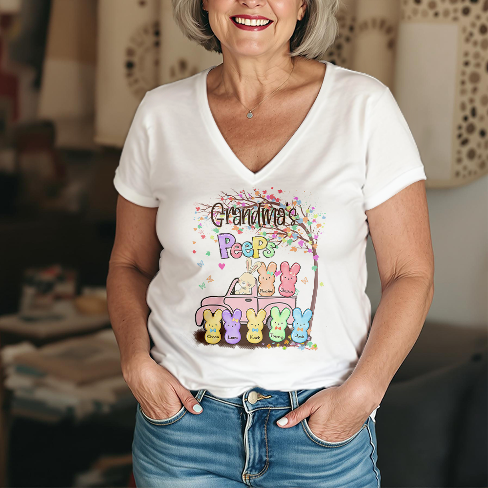 Personalized Gift For Grandma Tree Easter With Kid Shirt LM32 893175