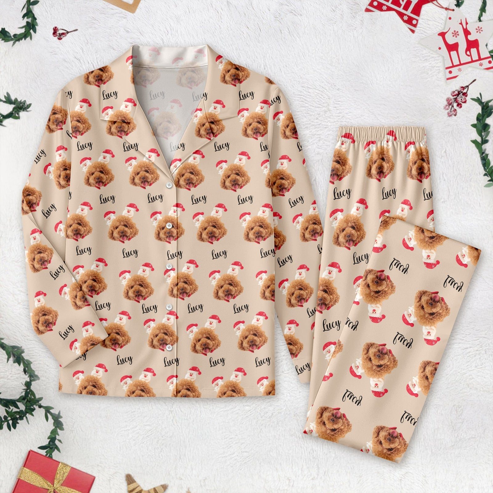 Custom Dog Cat Portrait And Add Name Pet Pajamas T368 889640