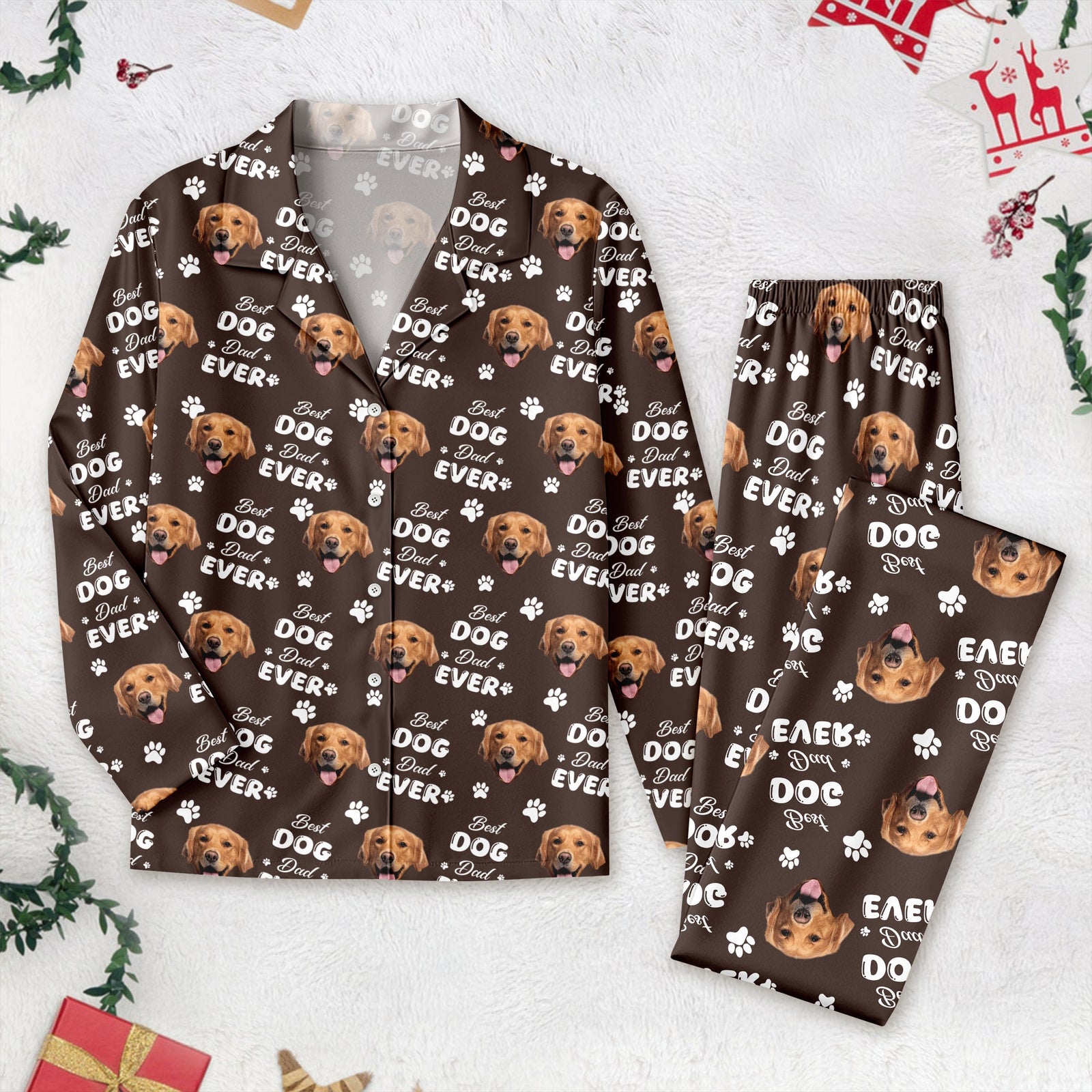 Custom Photo Best Dog Dad Ever, Best Dog Mom Ever, Best Cat Dad Ever, Best Cat Mom Ever Pajamas HA75 891786