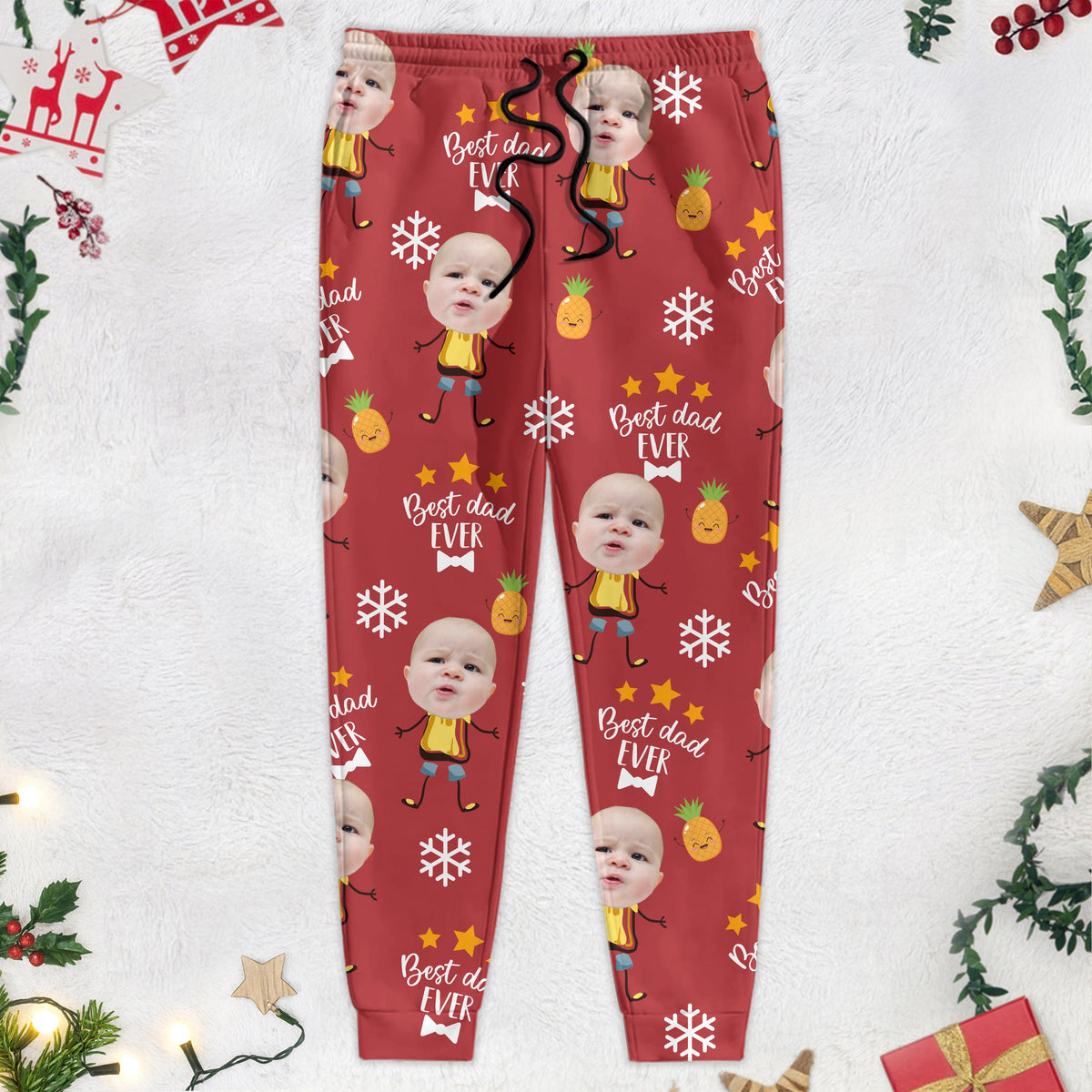 Custom Face Kid Best Mom Ever, Best Dad Ever Sweatpants HA75 892868
