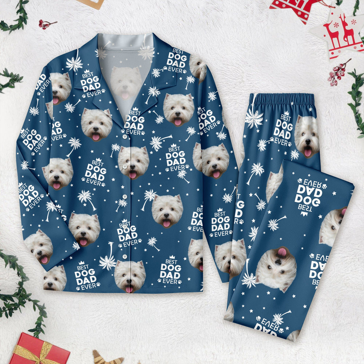 Custom Photo Best Dog Cat Dad Mom Ever Family Pajamas TH10 894031