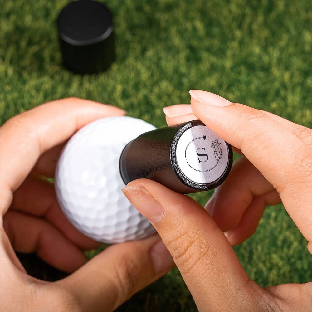 Personalised Birth Flower Initial Name Golf Ball Stamp, Mother's Day, Birthday, Women Golfers, Golf Lovers HO82 900622