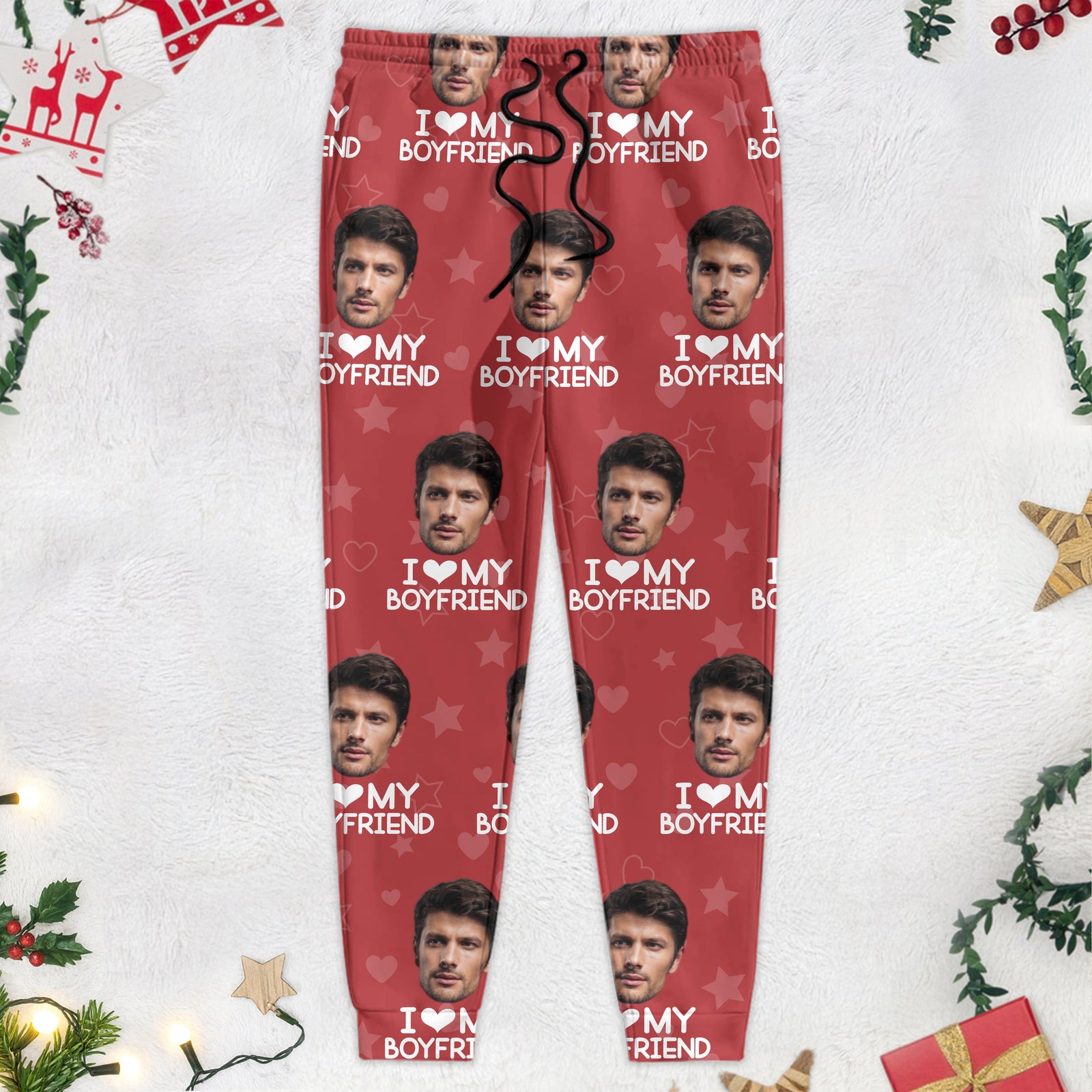 Custom Photo I Love My Girlfriend Boyfriend Sweatpants Valentines Gift For Him Her Husband Wife HA75 895040
