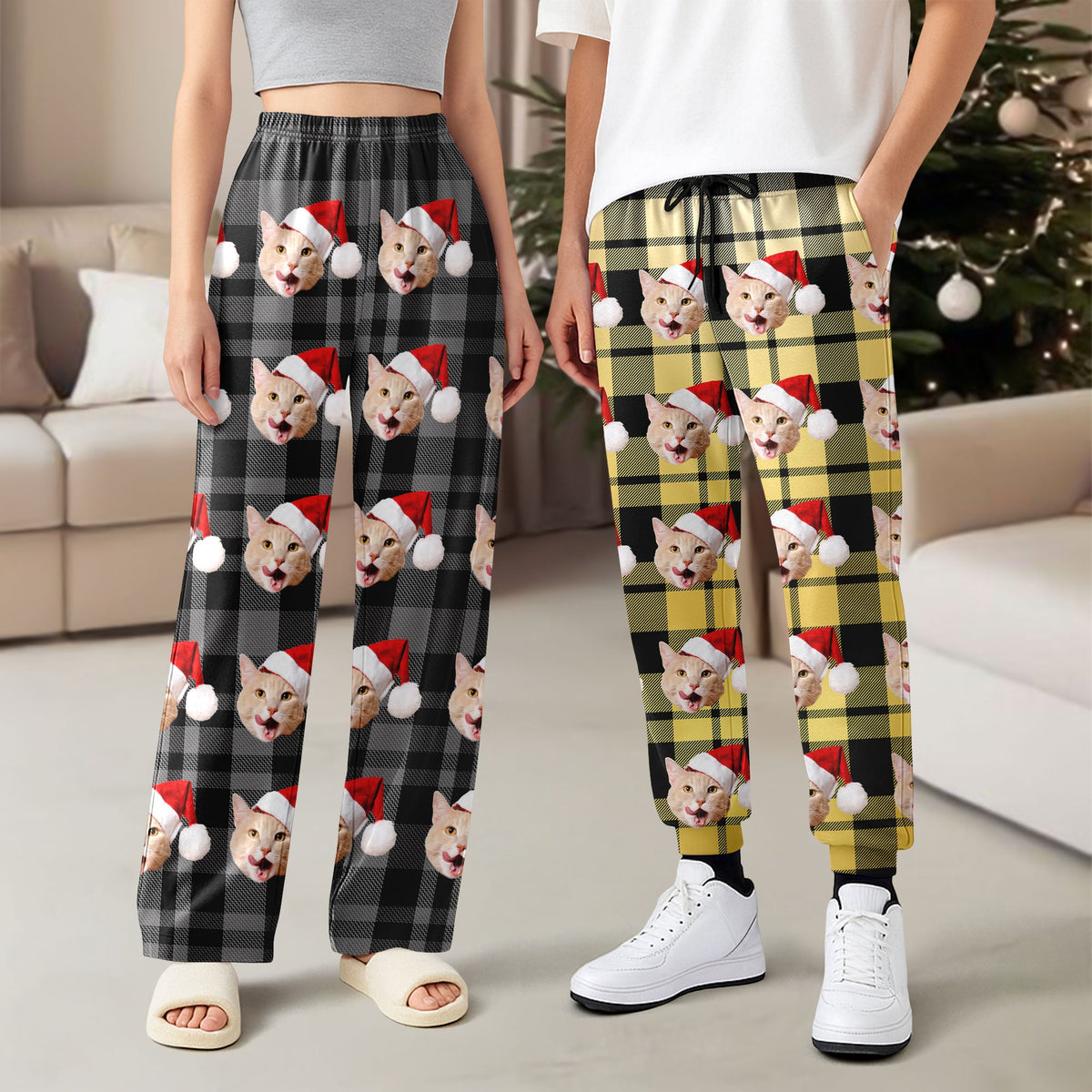 Custom Dog Cat Face Colorful Sweatpants For Dog Cat Lovers LM32 897417