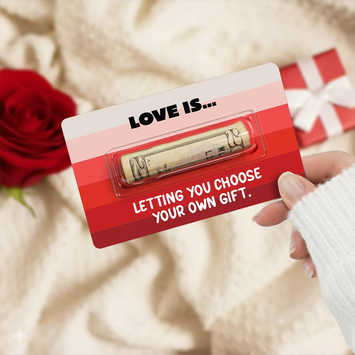 Custom Valentine's Day Money Holder Card Funny Gift For Couple HO82 901128