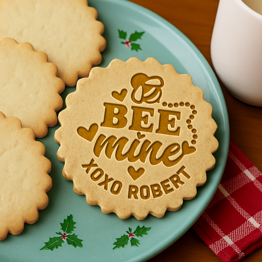 Personalized Name Couple Cookie Stamp Gift For Valentine's Day, Girlfriend, Boyfriend HO82 900588