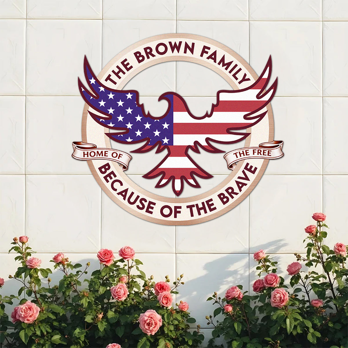 Custom Family Name Home Of The Free America 250 Metal Sign TH10 898909