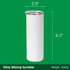 Skeleton With Rose Skinny Tumbler HO82 894956