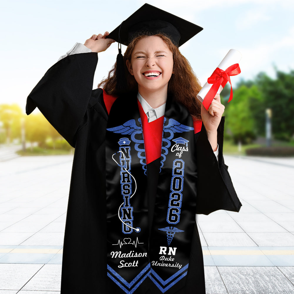 Personalized Nursing Stole Graduate Class Of 2026 HO82 901726