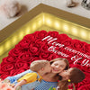 Custom Photo Mother And Daughter Forever Linked Together Personalized Flower Shadow Box  Mother's Day Gift CH07 895470