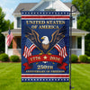 Custom Family Name United States Of America 1776 - 2026 Personalized Garden Flag HA75 921600