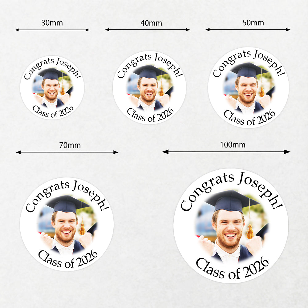 Custom Photo Class of 2026 Graduation Roll Sticker TH10 898799
