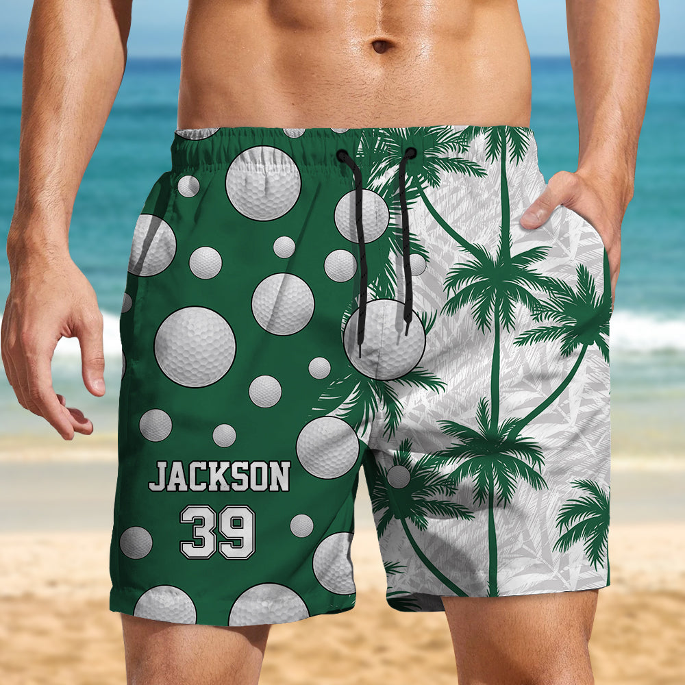 Personalized Name Tropical Summer Beach Short For Sport Lovers LM32 893681