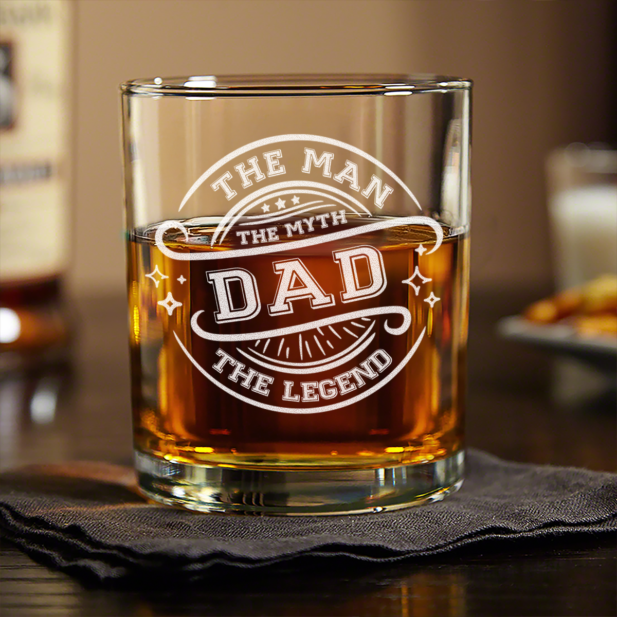 Custom Name The Man The Myth Whiskey Glass TH10 892877