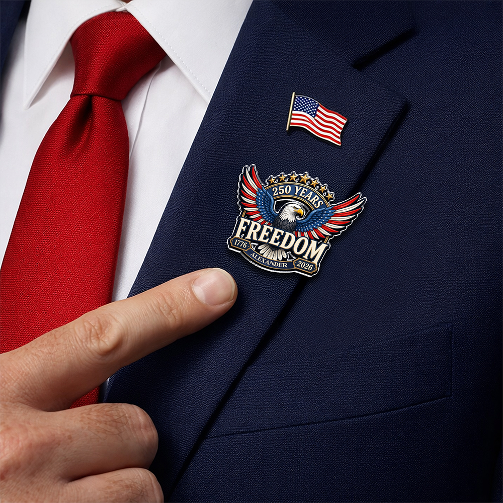 Personalized America 250 Years of Freedom 1776–2026 Acrylic Pin HA75 920950
