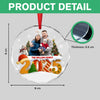 Custom Family Christmas Cake Crew Photo - Personalized Glass Ornament CH07 899974