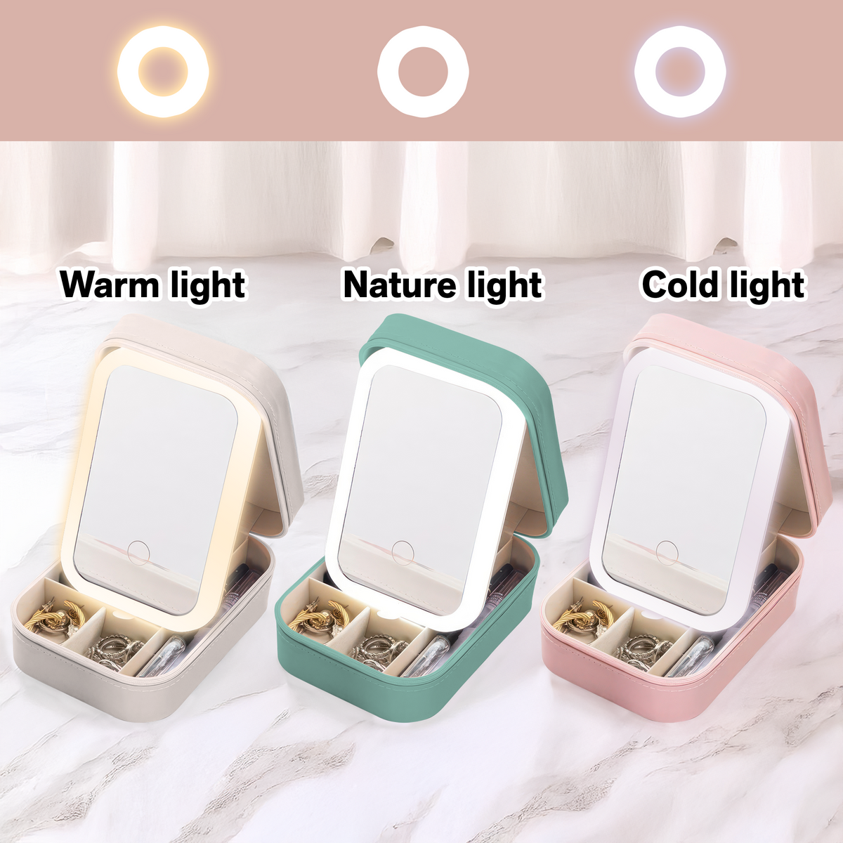 Custom Cute Pet Face Admit It Life Would Be Boring Without Me Makeup Box With LED LM32 893321