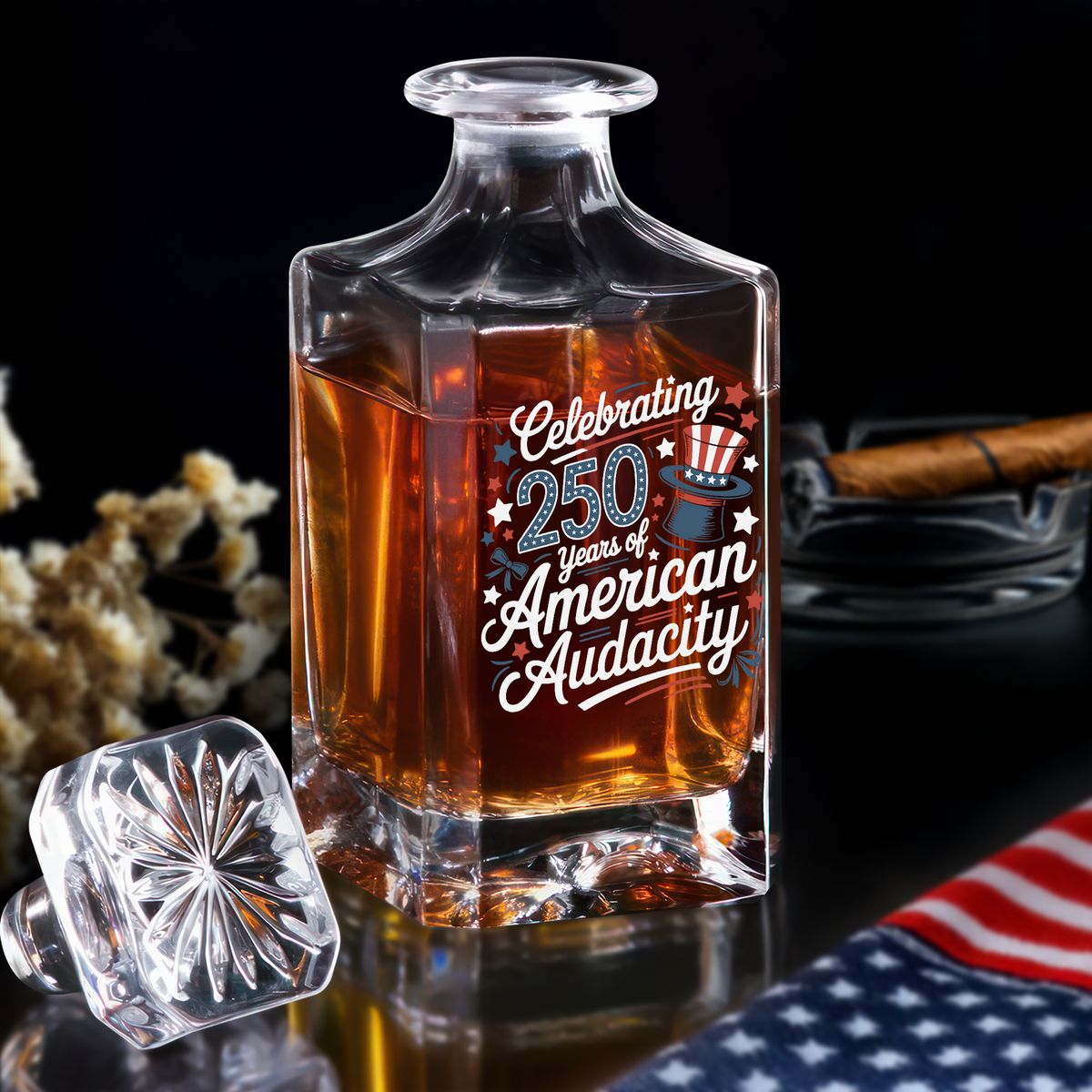 250 Years America 250th Anniversary USA 4th of July Decanter HO82 894816