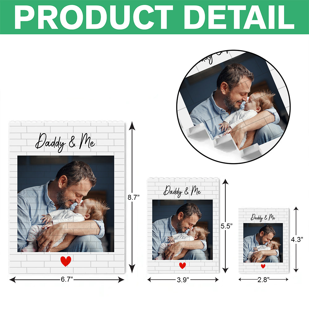 Custom Photo I Love You Dad Happy Father's Day Building Block CH07 910780