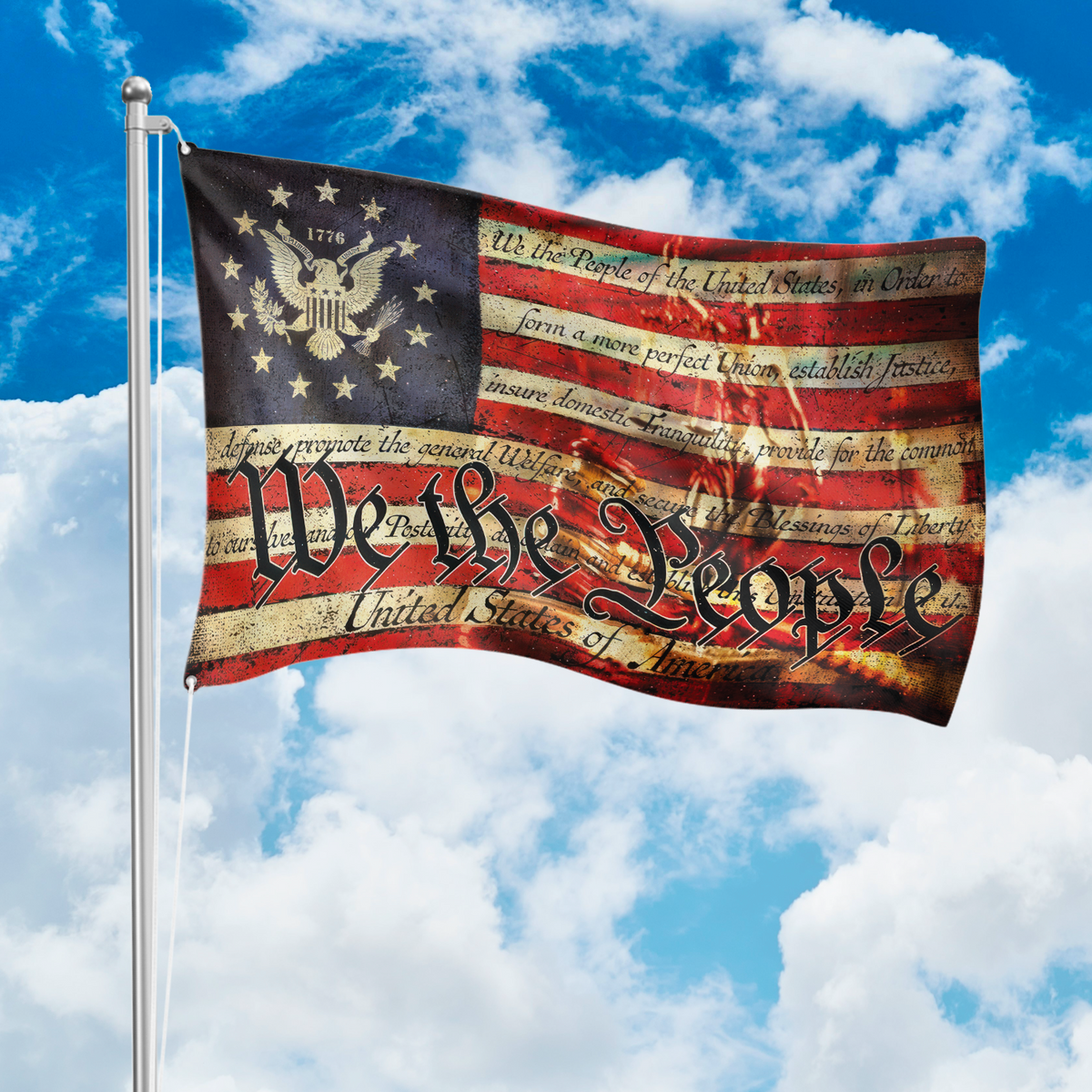 We The People Flag America 250th Anniversary House Flag CH07 899164