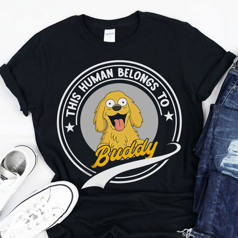 This Human Belongs To Me Dark Shirt For Dog Lover TH10 892685