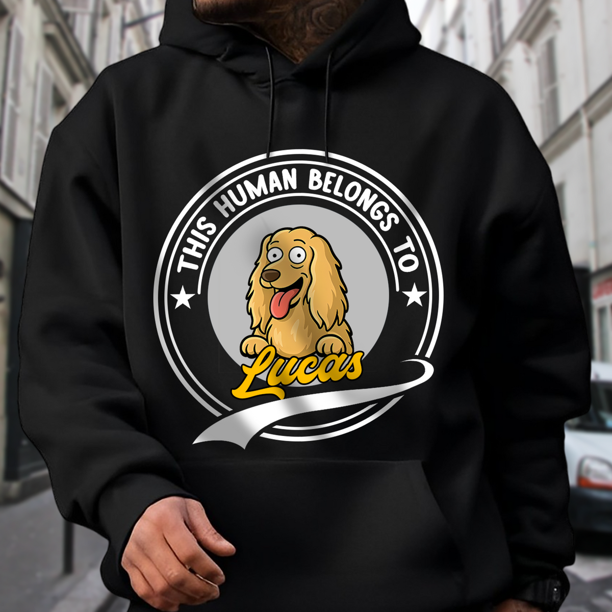This Human Belongs To Me Dark Shirt For Dog Lover TH10 892685