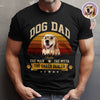 Custom Photo Dog Dad The Man The Myth The Snack Dealer Dark Shirt HO82 902504