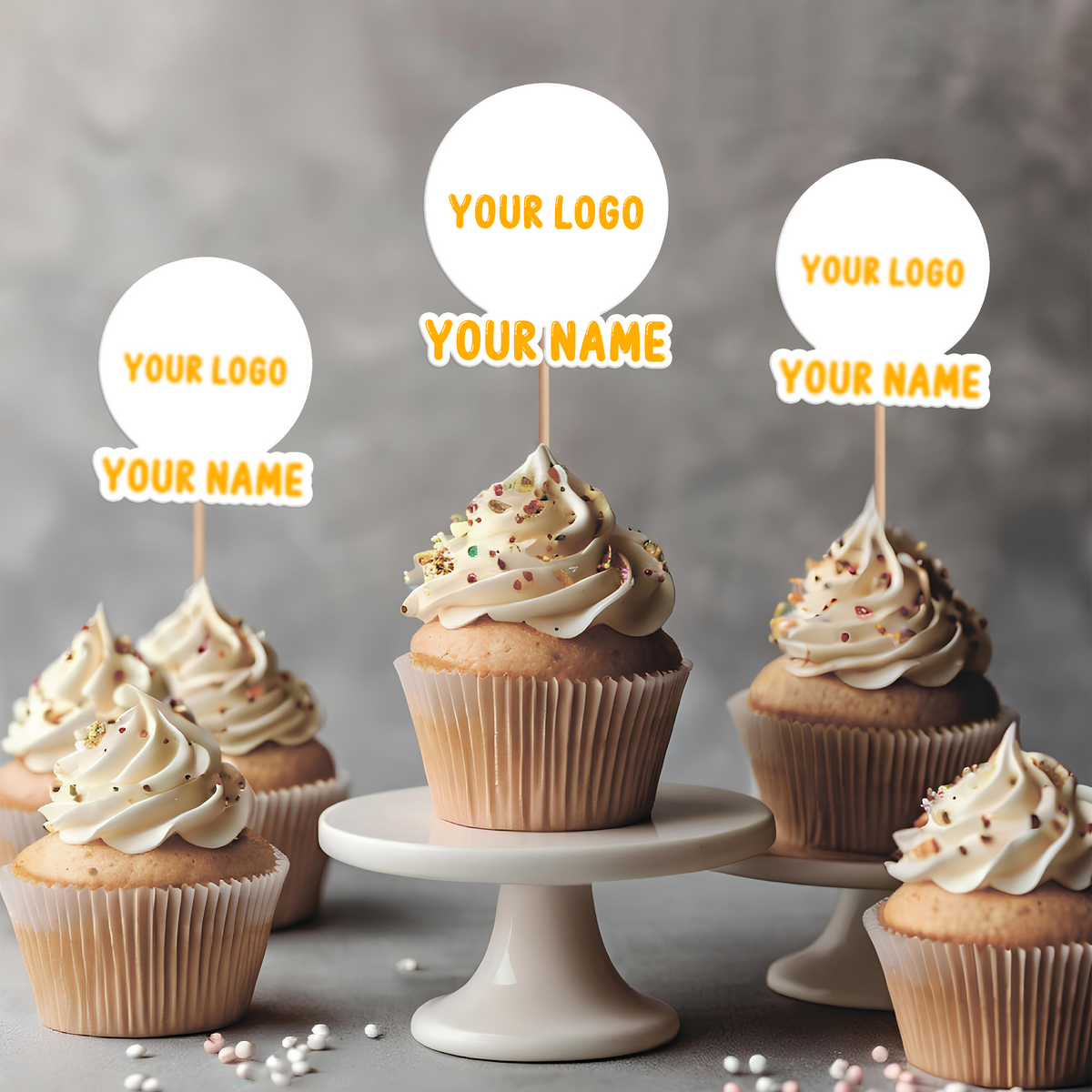 Custom University Logo Class of 2025 Graduation Decoration Cupcake Toppers HA75 892266