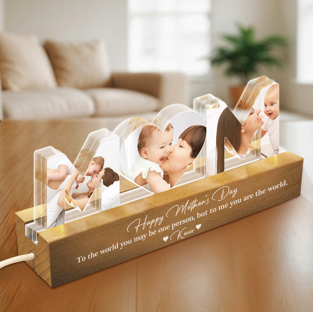 Custom Photo Happy Mother's Day LED Night Light HA75 891942