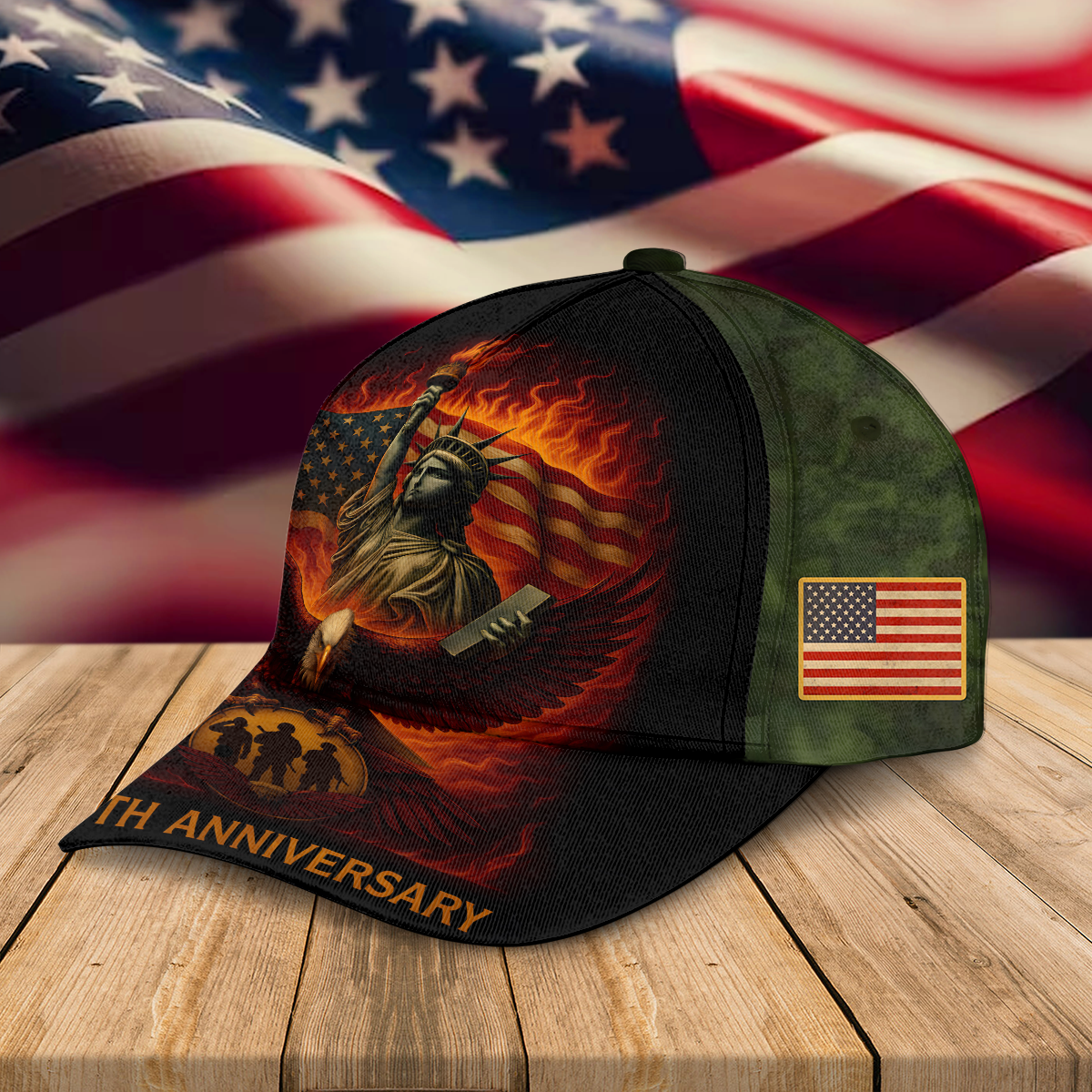 250th Anniversary Liberty Eagle Patriotic USA Classic Cap HO82 900112