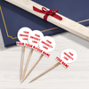 Custom University Logo Class of 2025 Graduation Decoration Cupcake Toppers HA75 892266