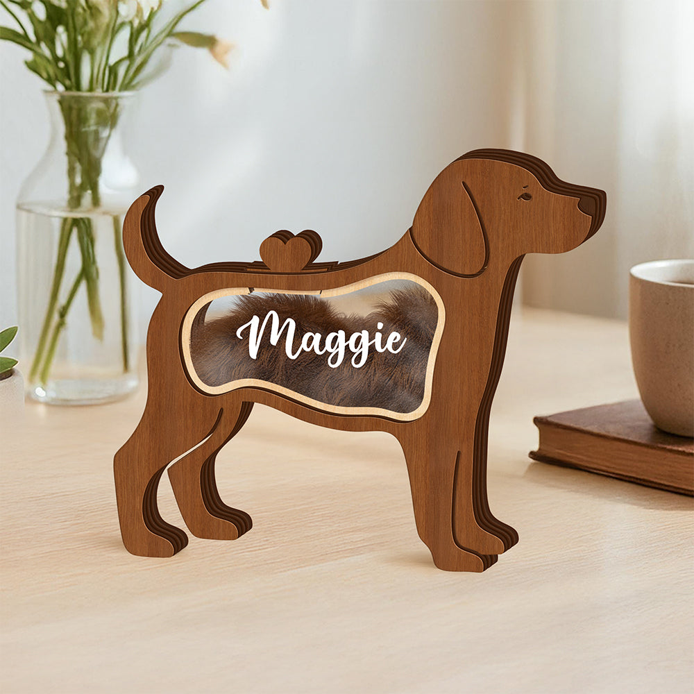 Personalized A Bond That Never Fades Pet Memorial Fur Urn Keepsake Gift For Dog Lovers HO82 894292
