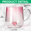 Personalized Mother of the Bride & Groom Pink Gradient Glass Mug, Wedding Gift for Mother HO82 901772