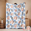 Custom Baby Face Best Dad, Mom Ever Personalized Gift for Parents Blanket HA75 921480